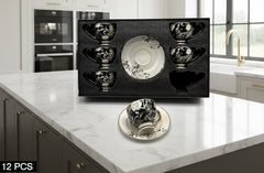 12 Pcs Cup & Saucers Set