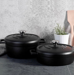 Korkmaz Casta Cast Iron Pot 24x10 cm Black A2829