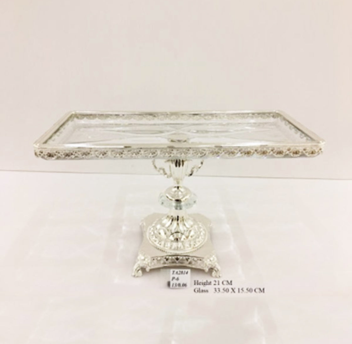 Candy Dish With Glass Tray