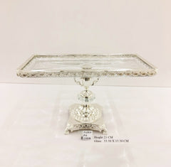 Candy Dish With Glass Tray