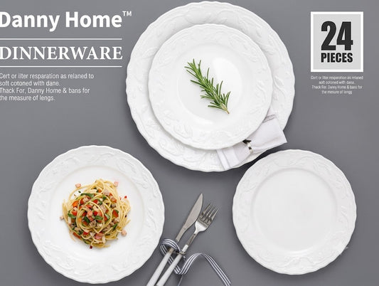 Danny Home 24Pcs Dinner Set
