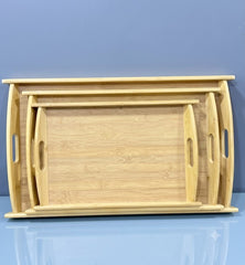 Bamboo Tray Set 3Pcs