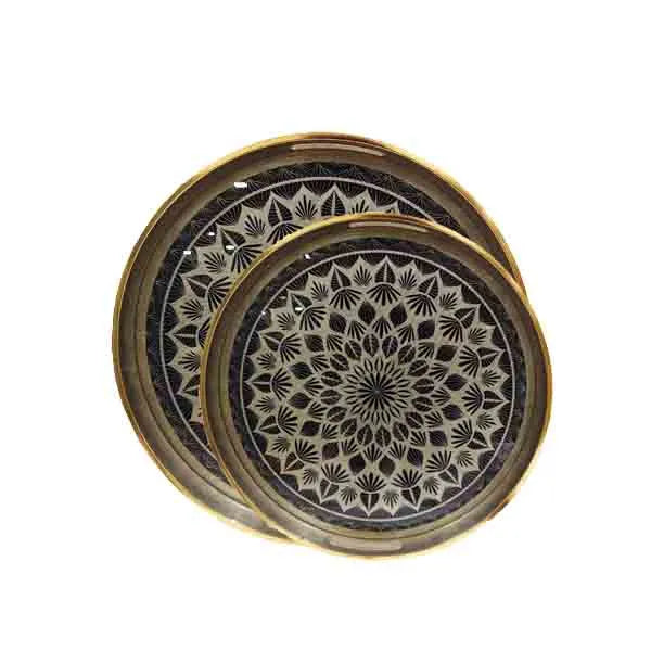 Tray Set Wood + Glass