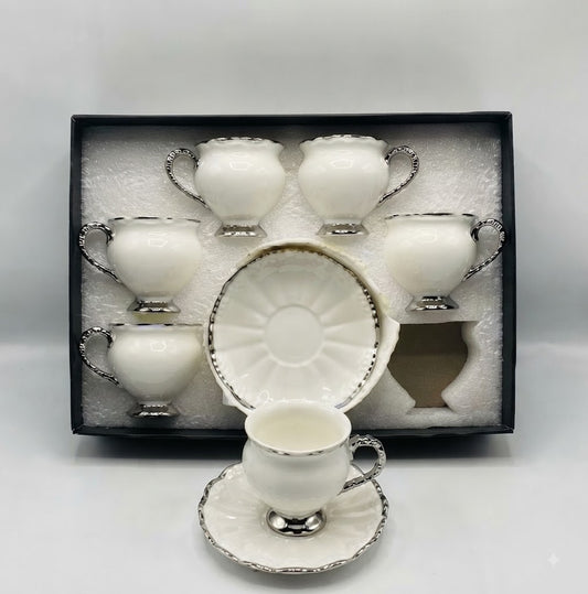 12Pcs Cup Saucers Set