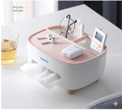 Desktop Tissue Box Pink