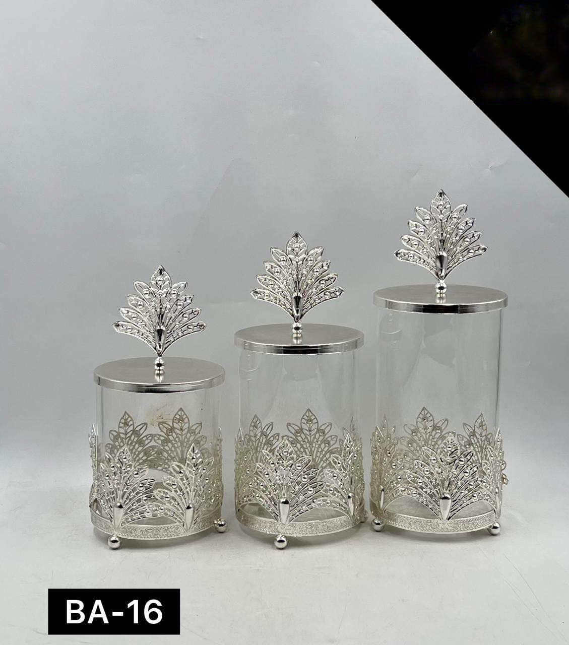 3 Pcs Candy Jar Set