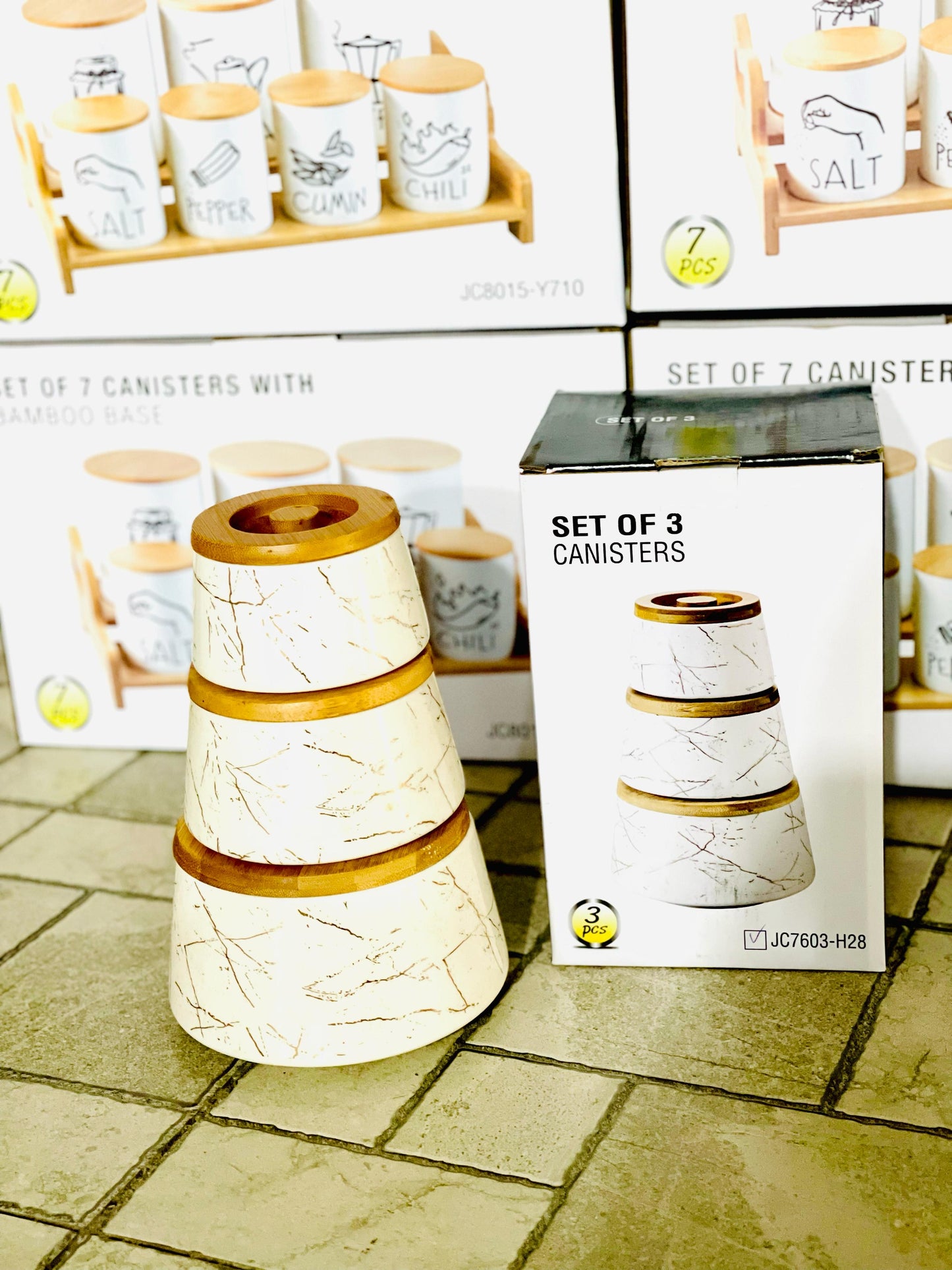 Set Of 3 Canisters