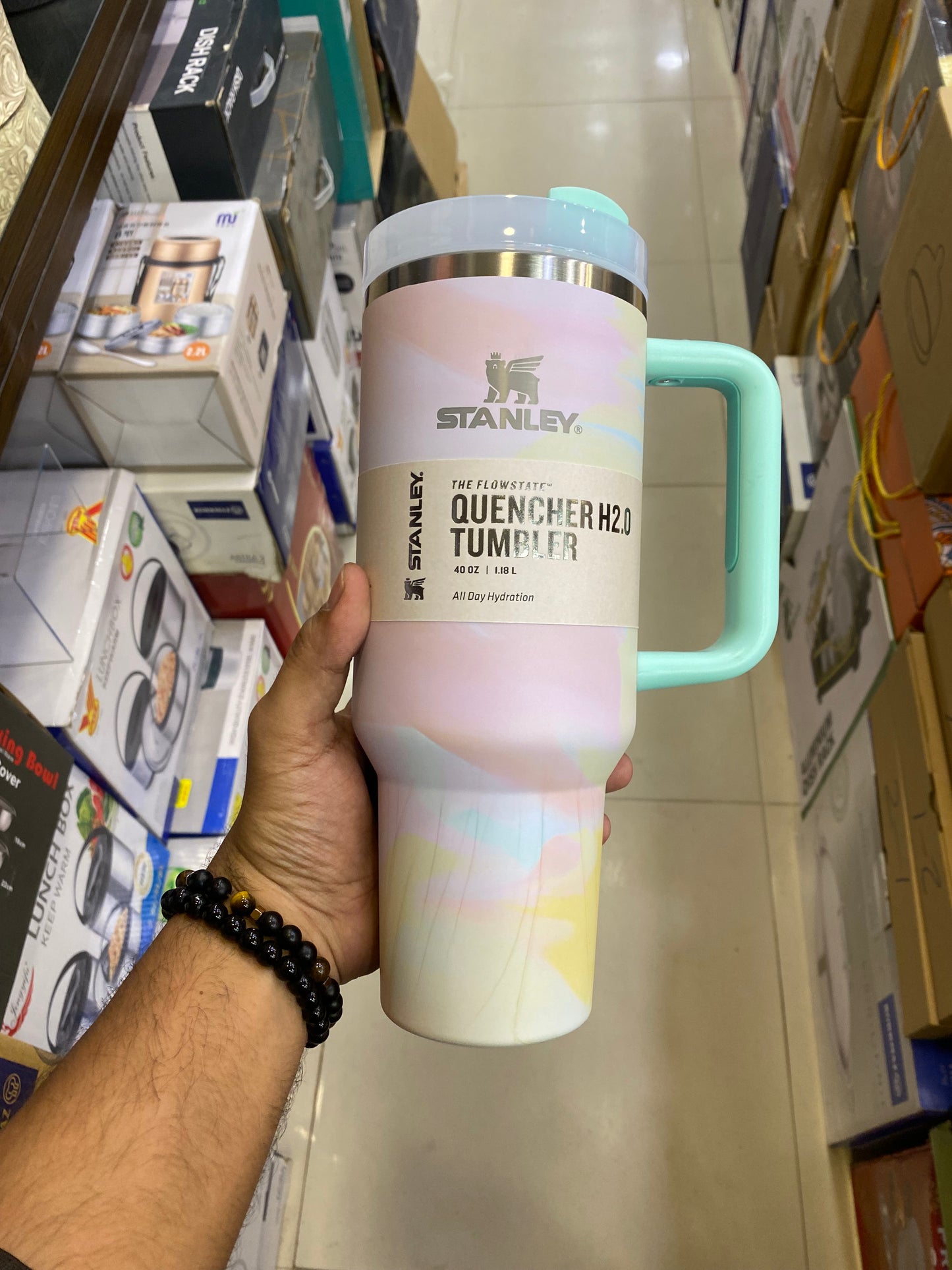 The Warm Serene Brushstroke Quencher H2.0 Flowstate Tumbler