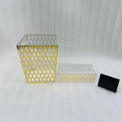 Acrylic Dustbin & Tissue set