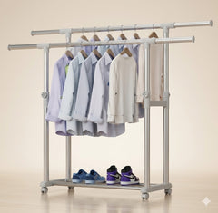 Clothes Rack Silver