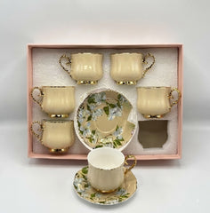 12Pcs Cup Saucers Set