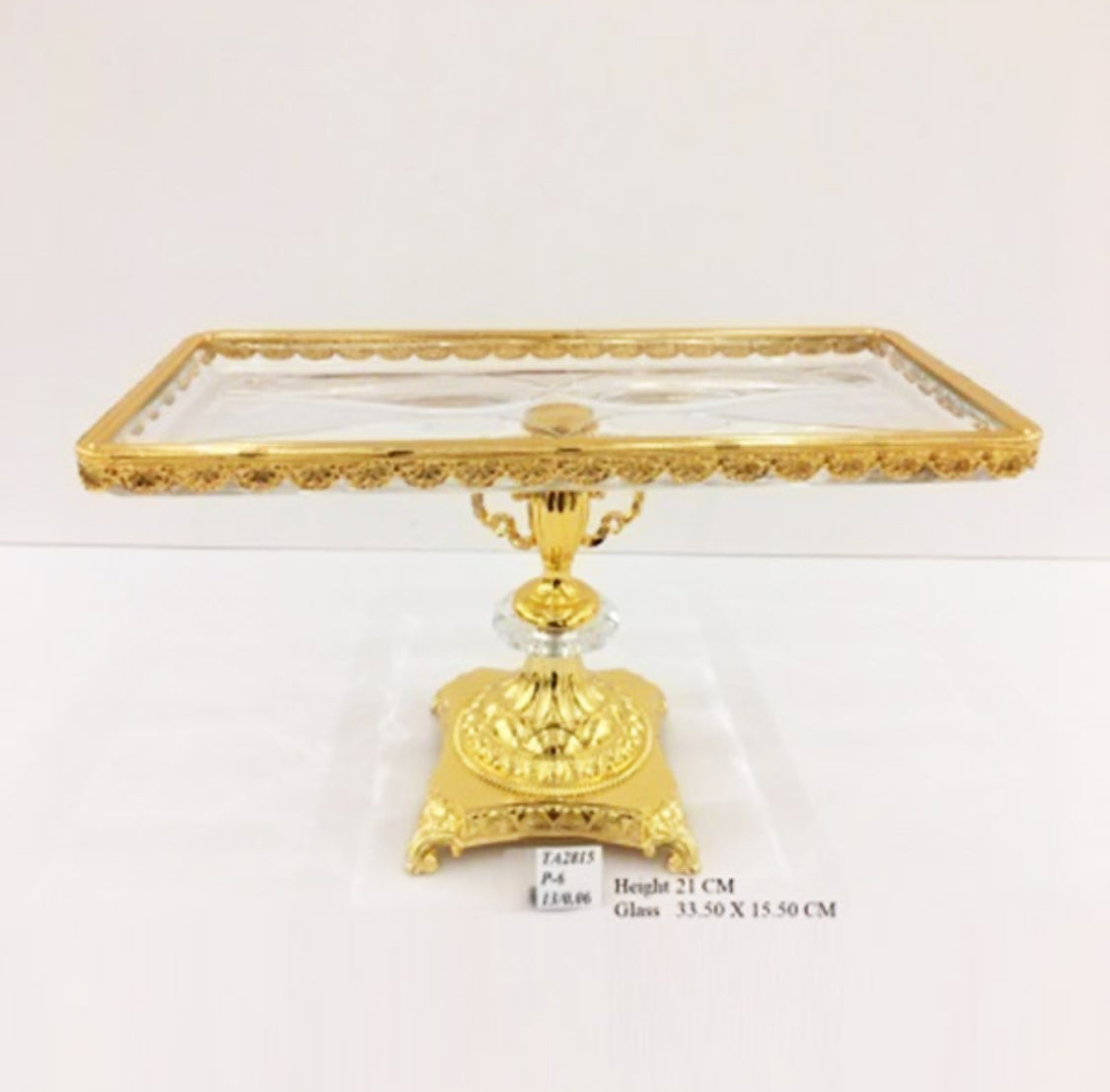 Candy Dish With Glass Tray