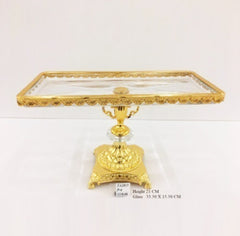 Candy Dish With Glass Tray