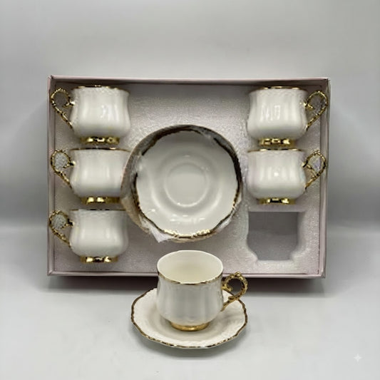 12Pcs Cup Saucers Set