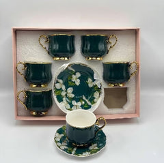 12Pcs Cup Saucers Set