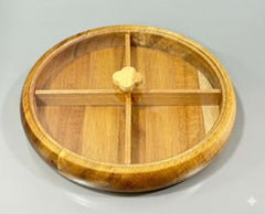 4-Compartment Round Serving Tray