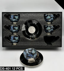 12 Pcs Cup & Saucers Set