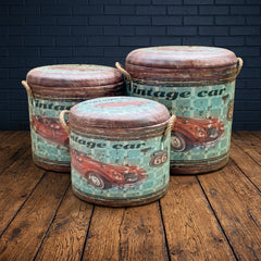 Storage Box + Stool 3Pcs