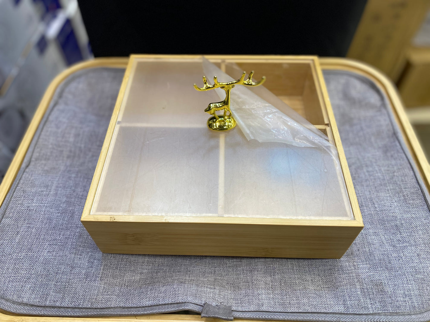 4 Partition Dry fruit Tray Square