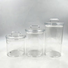 Acrylic 3 Pcs Jar Set