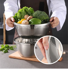 Multifunctional Stainless Steel 6In1 Bowl Set
