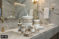 Fiber 6 Pcs Bathroom Set
