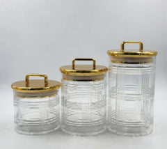 Acrylic 3 Pcs Jar Set