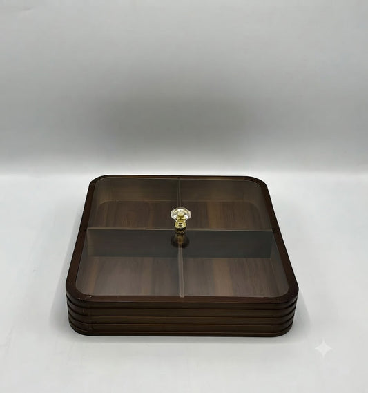 4 Partition Wooden Dry Fruit