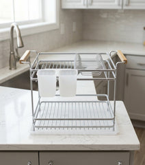 2 Step Aluminum Dish Rack
