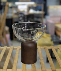 Dessert Serving Bowl With Wooden Stand