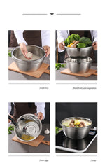 Multifunctional Stainless Steel 6In1 Bowl Set