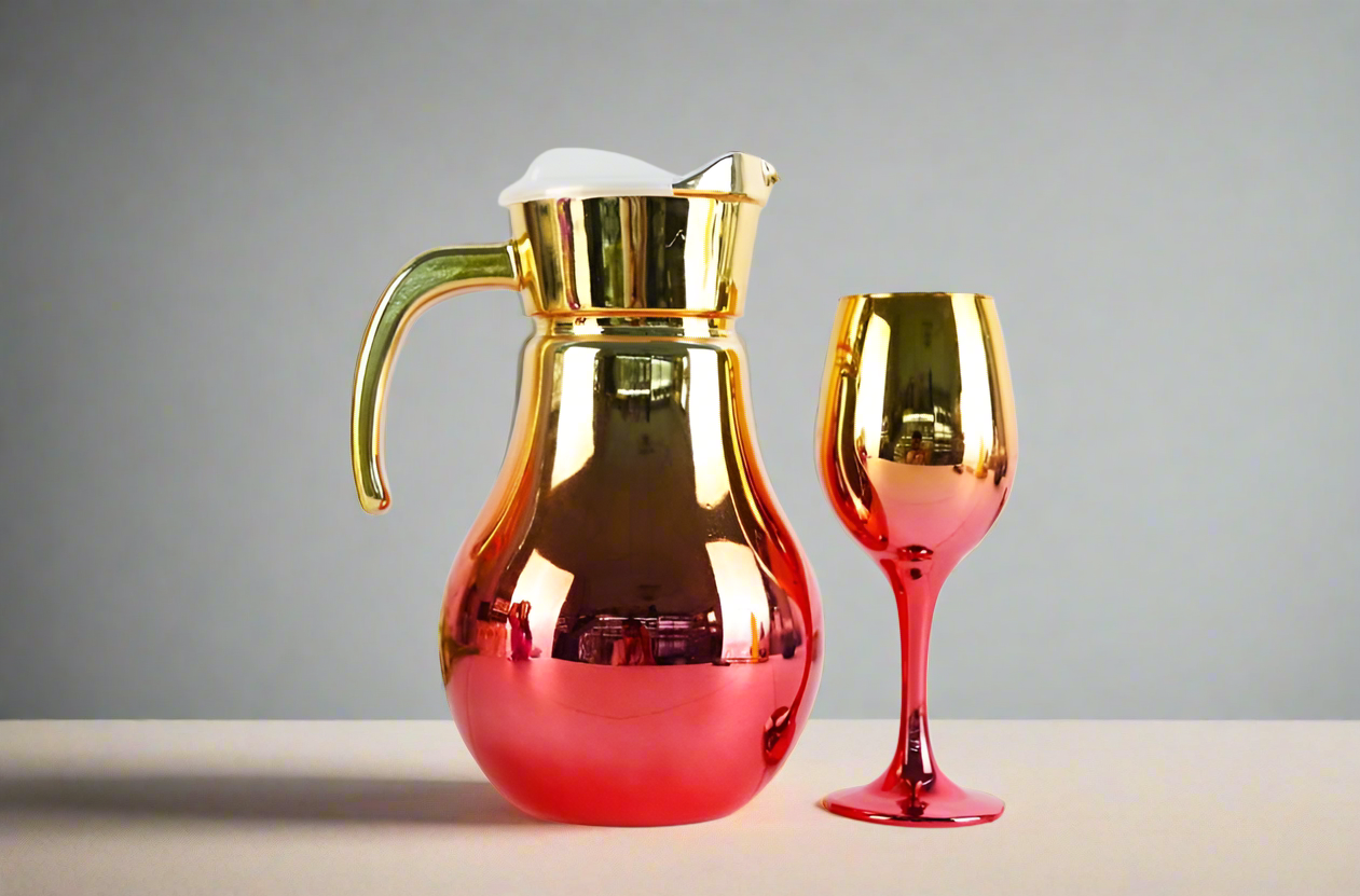 Water Set 7Pc Royal Gold