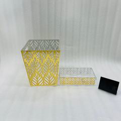 Acrylic Dustbin & Tissue set