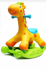 Rocking And Riding Giraffe Swing 4 Wheels