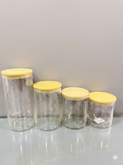 Round Storage Jar 4Pcs Set