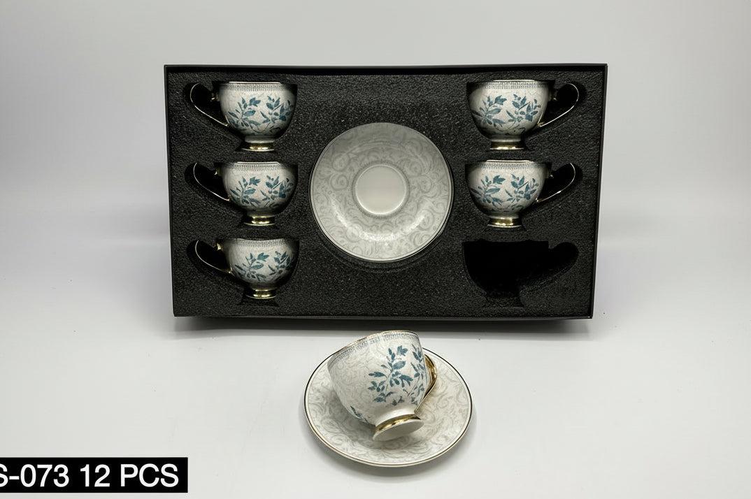 12 Pcs Cup & Saucers Set