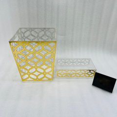 Acrylic Dustbin & Tissue set