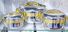 3Pcs HotPot Set Silver