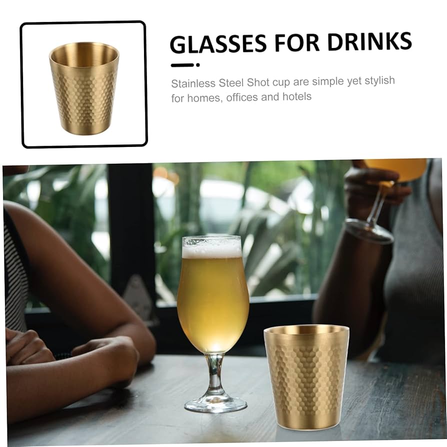 Golden Hammered Glass