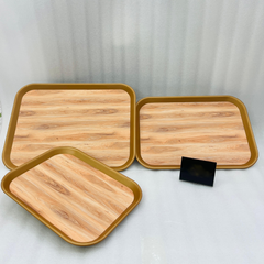 Fiber 3Pcs Tray Set