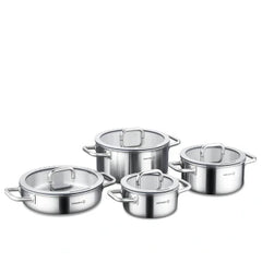 Korkmaz Aura 8 Pcs Stainless Steel Cookware Set
