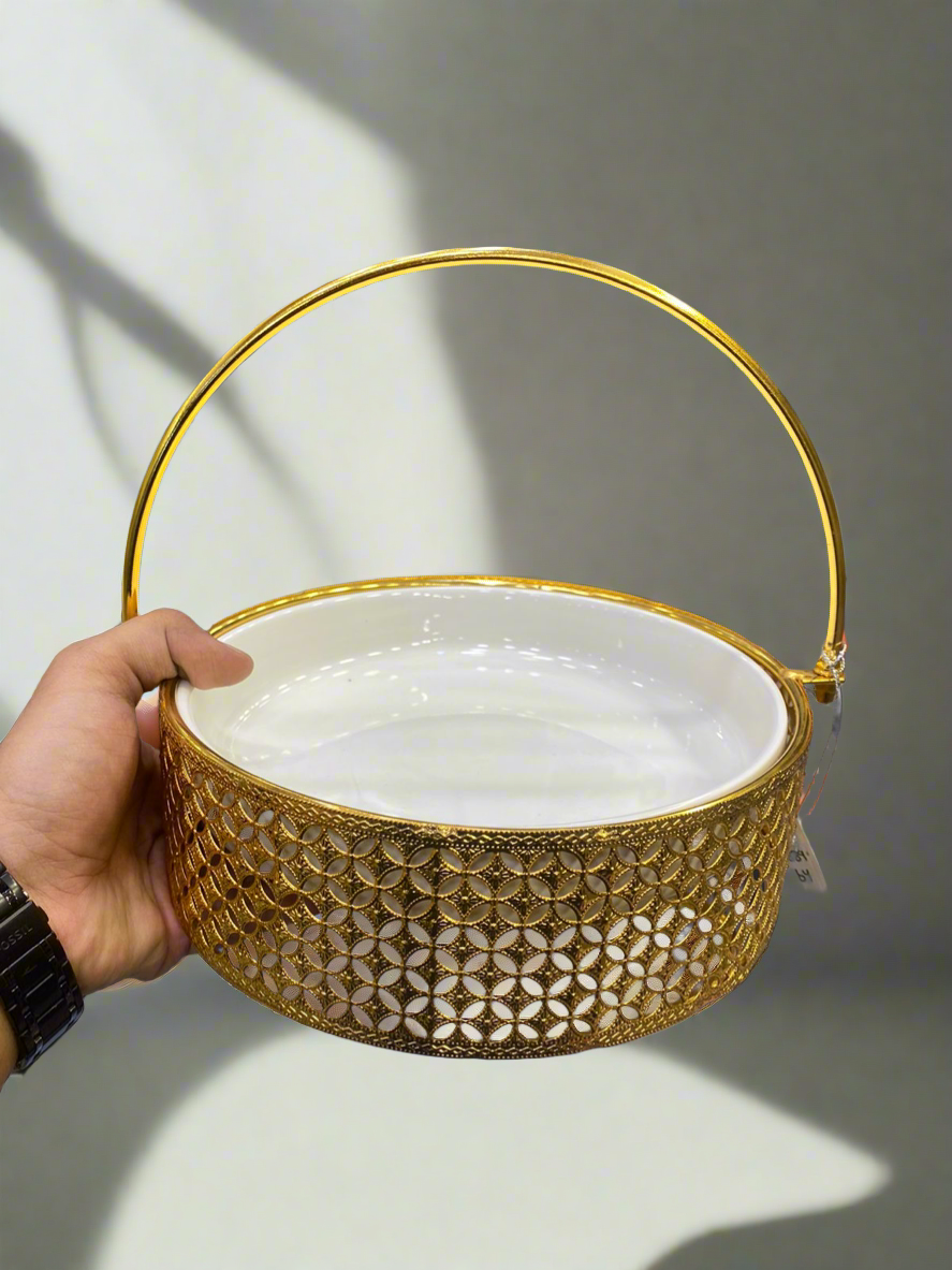 Bowl with Holding basket