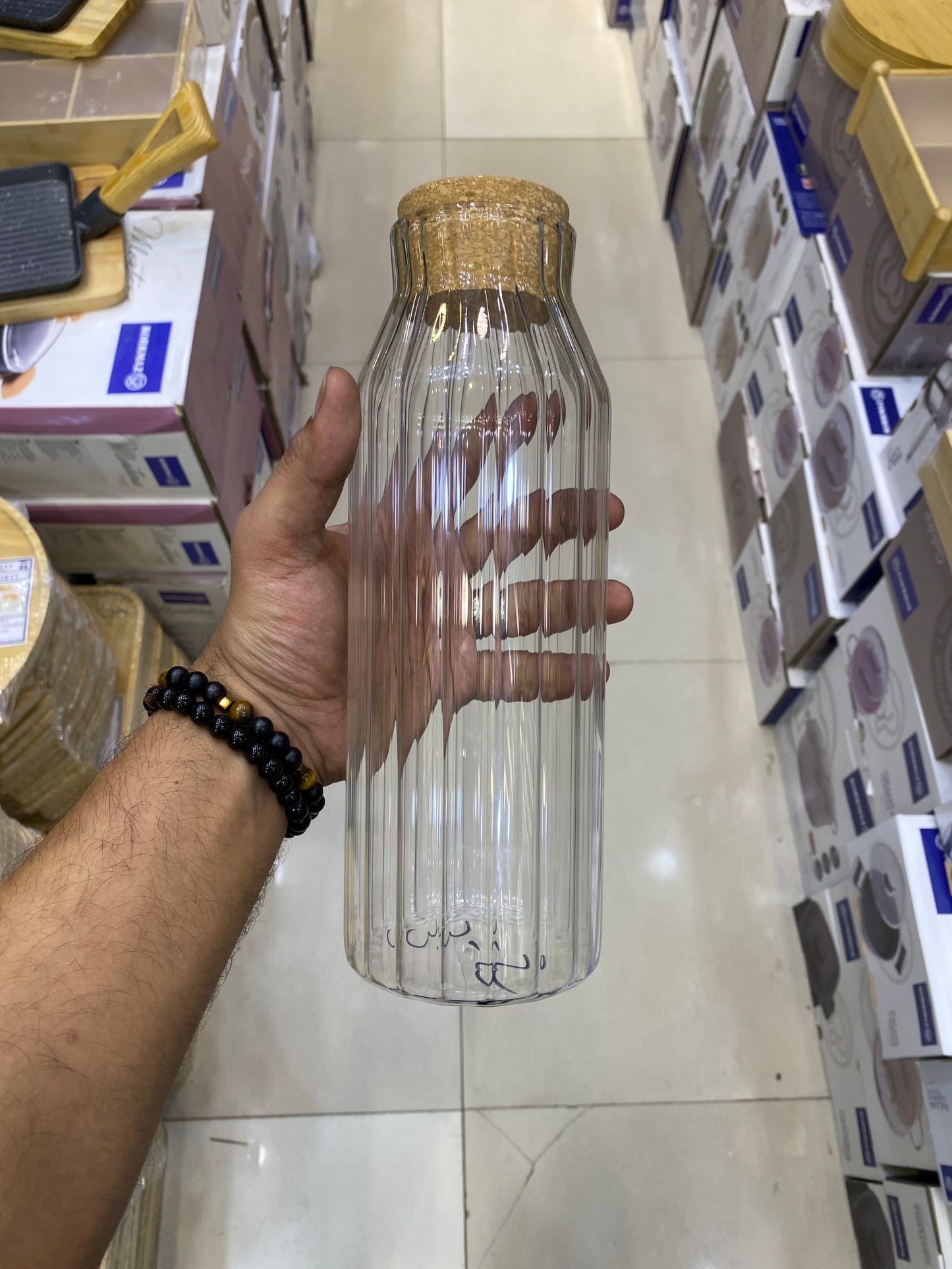 Glass Lining Cork Bottle 1000ml
