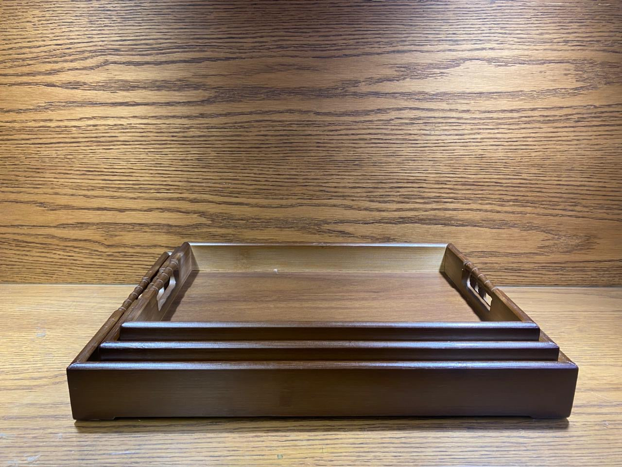 New Bamboo Trays Set