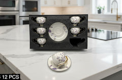 12 Pcs Cup & Saucers Set