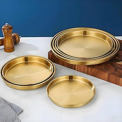 Golden Thali Style Plate
