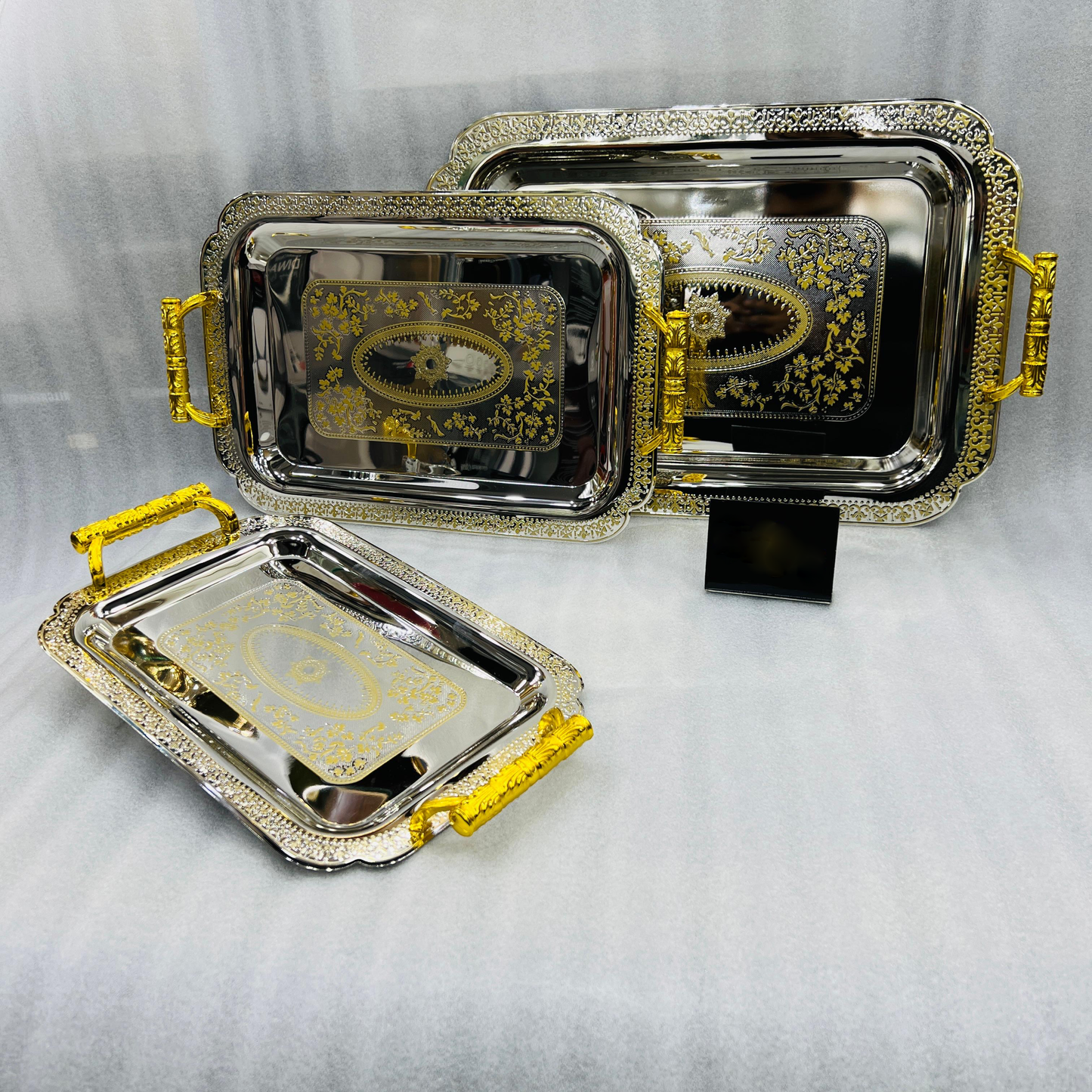 Luxury 3 Pcs Tray Set