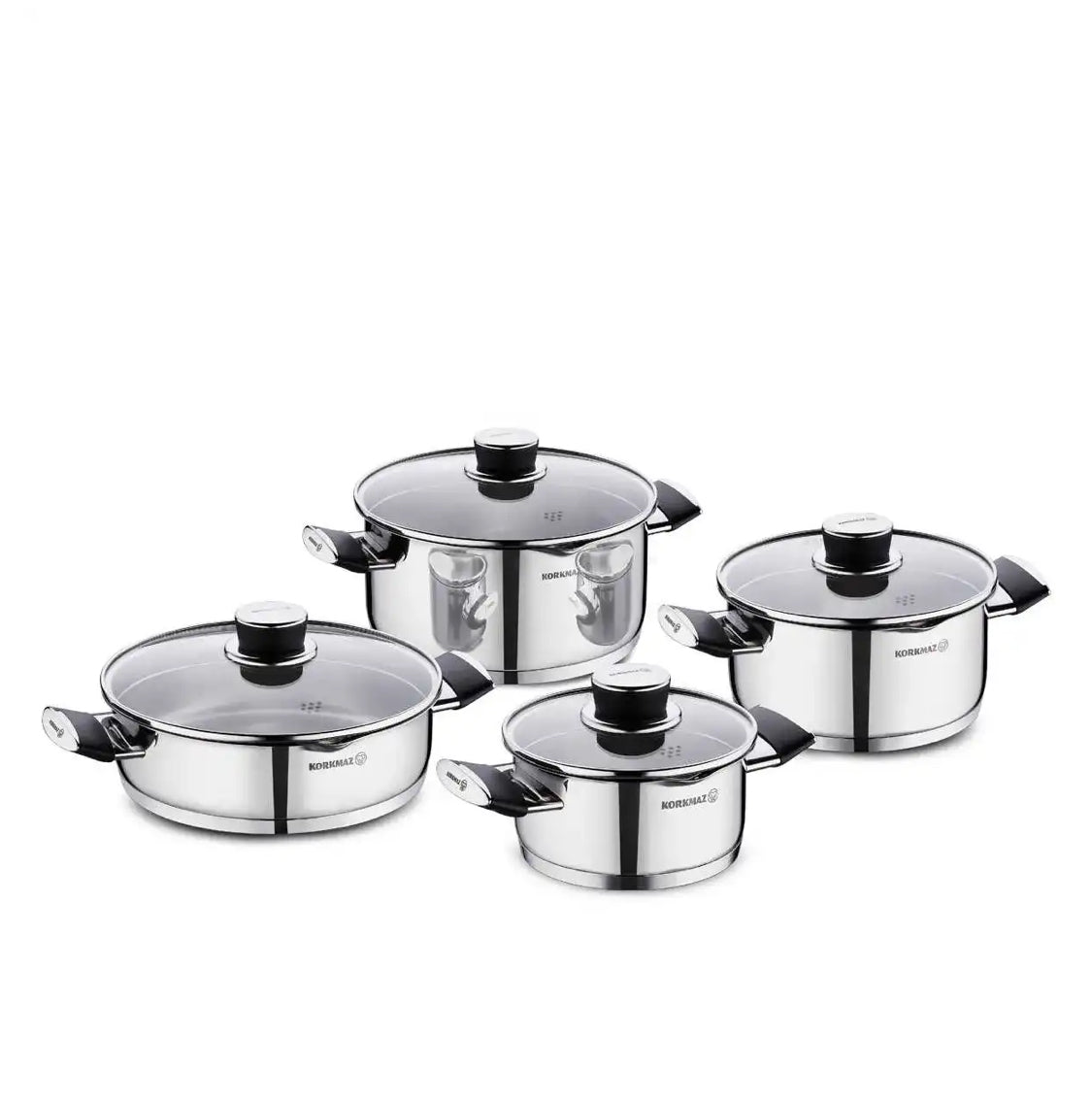 Korkmaz Pera 8pcs Cookware Set A2087