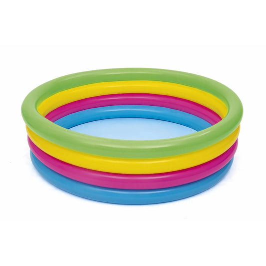 Bestway Inflatable 4-Ring Rainbow Play Pool
