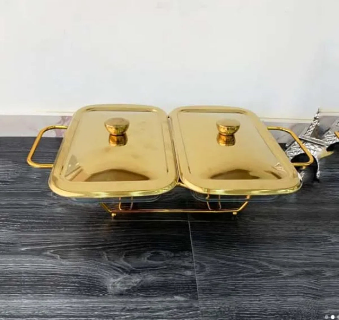 Rectangle Burner Dish 2in1